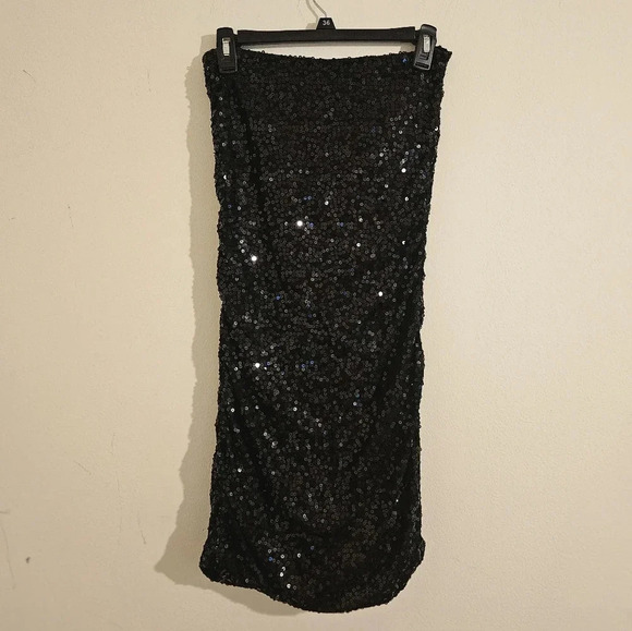 DKNY Sequined Strapless Dress - Picture 2 of 4